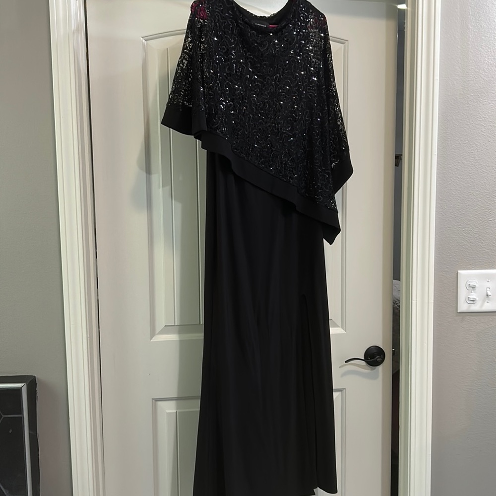 R & M Richards formal dress size 6 black